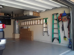 Automotive lift installed in a Seattle area garage